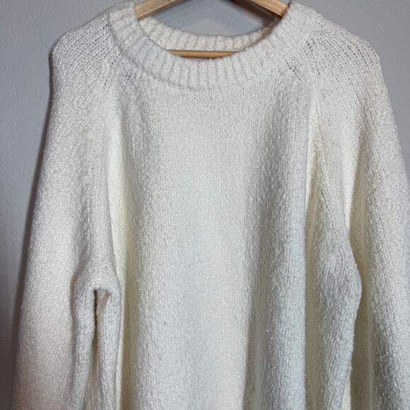 Women's Banana Republic Cream Pullover Nubby Long Sleeve Sweater Size‎ XXL NEW - Picture 2 of 7